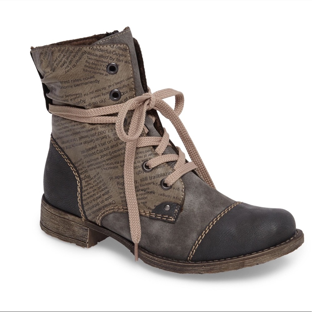 Rieker Peyton Combat Boot/Booties